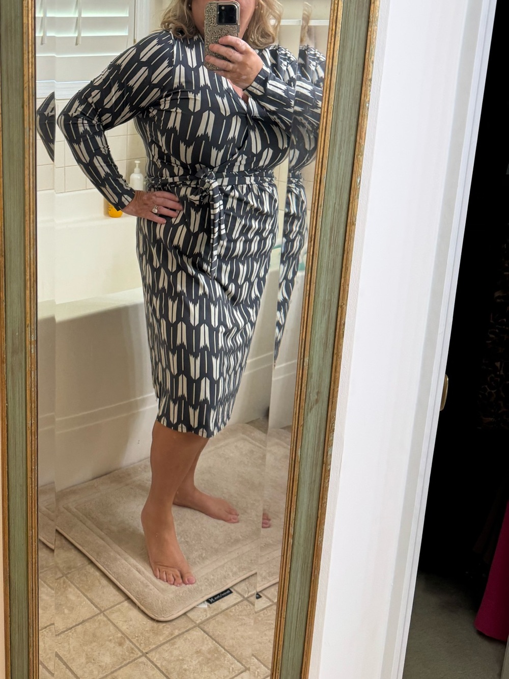 Biden Wrap top Dress
